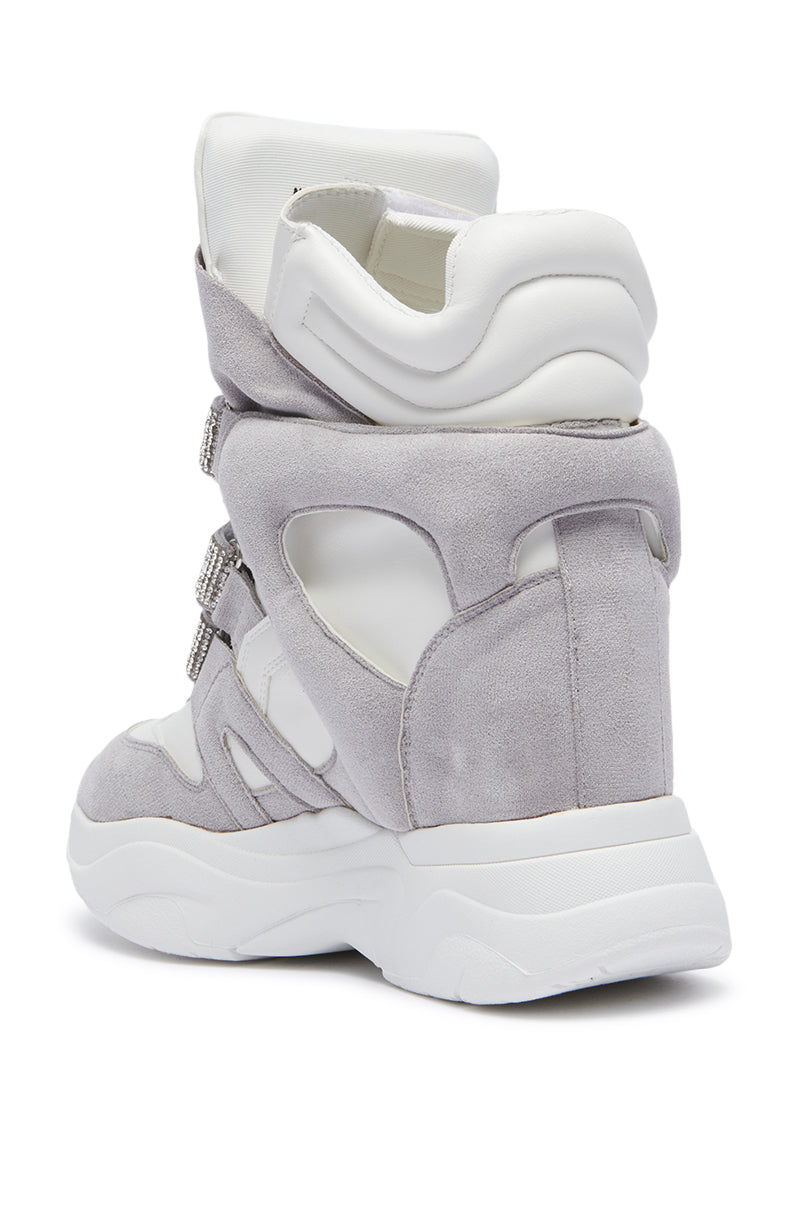 MARANTA GRAY WEDGE SNEAKER