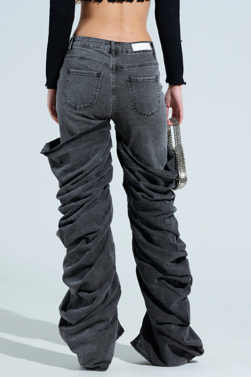 OH YEAH BABY BLACK WASH DENIM PANT