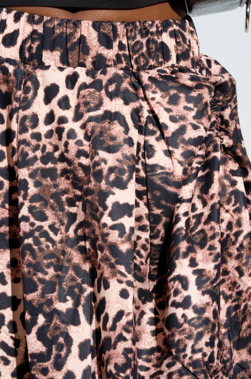 FREE AS CAN BE SKIRT IN CHEETAH