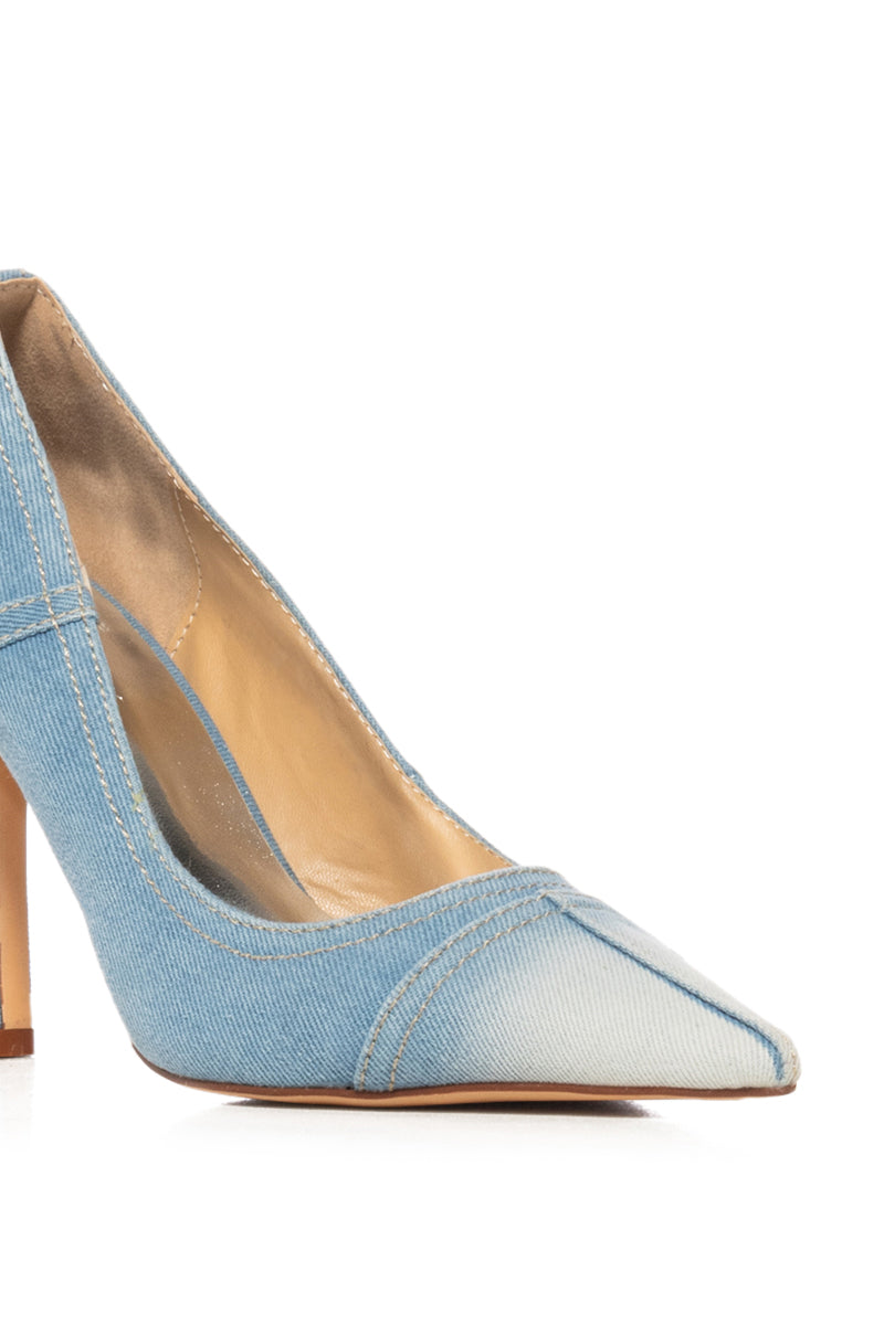 AZALEA WANG DIP N DOT DENIM OMBRE PUMP