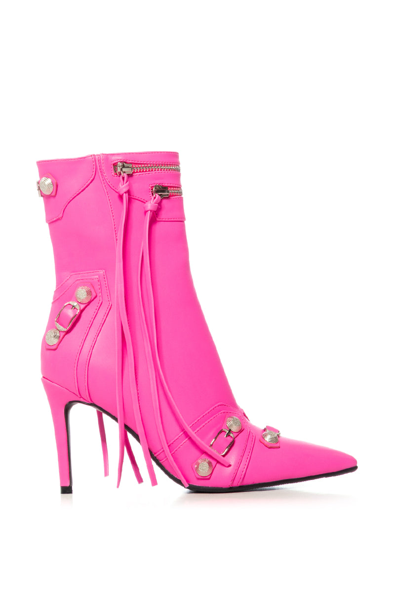 AZALEA WANG BROOKLYN HOTPINK BOOTIE