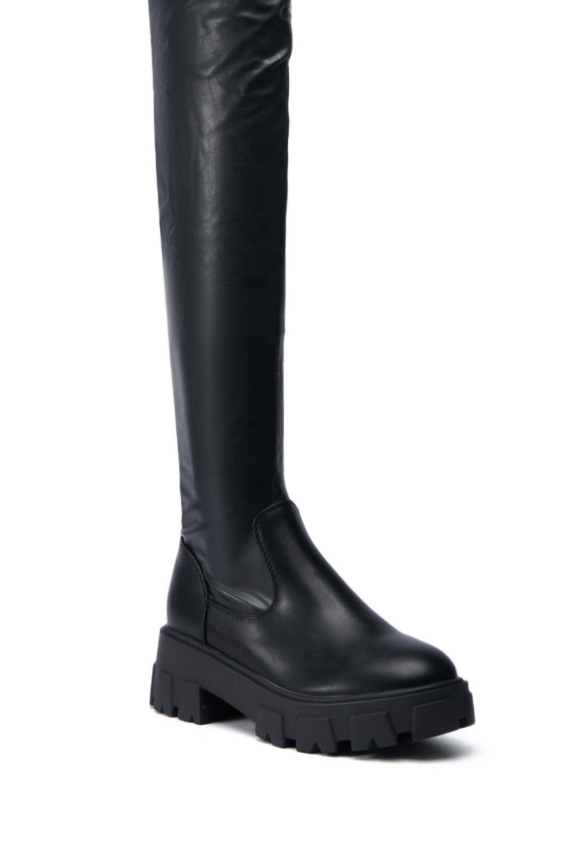 AZALEA WANG EUREVA BLACK FLAT BOOT