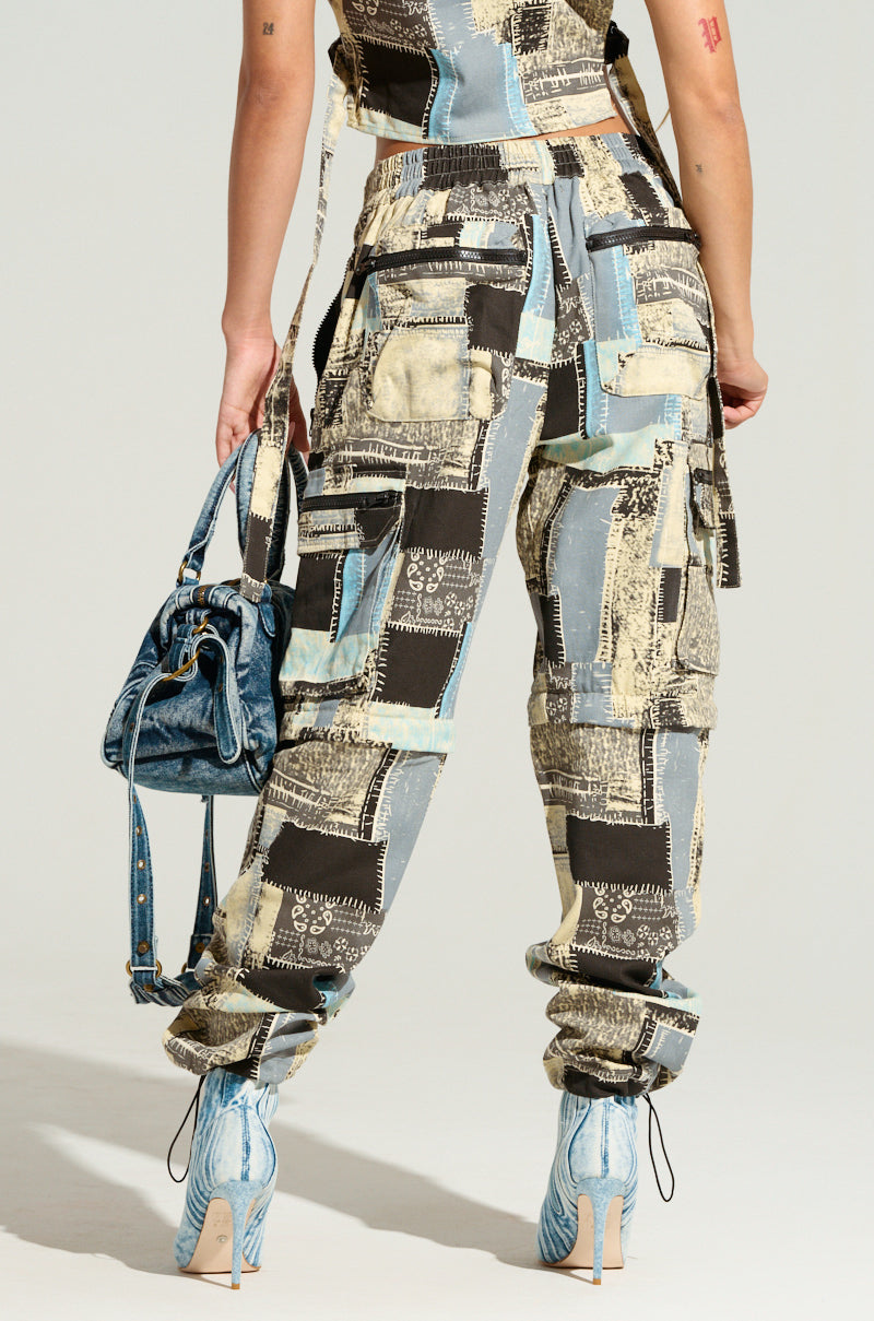 OUT OF MY HEAD PATCHWORK JOGGER PANT