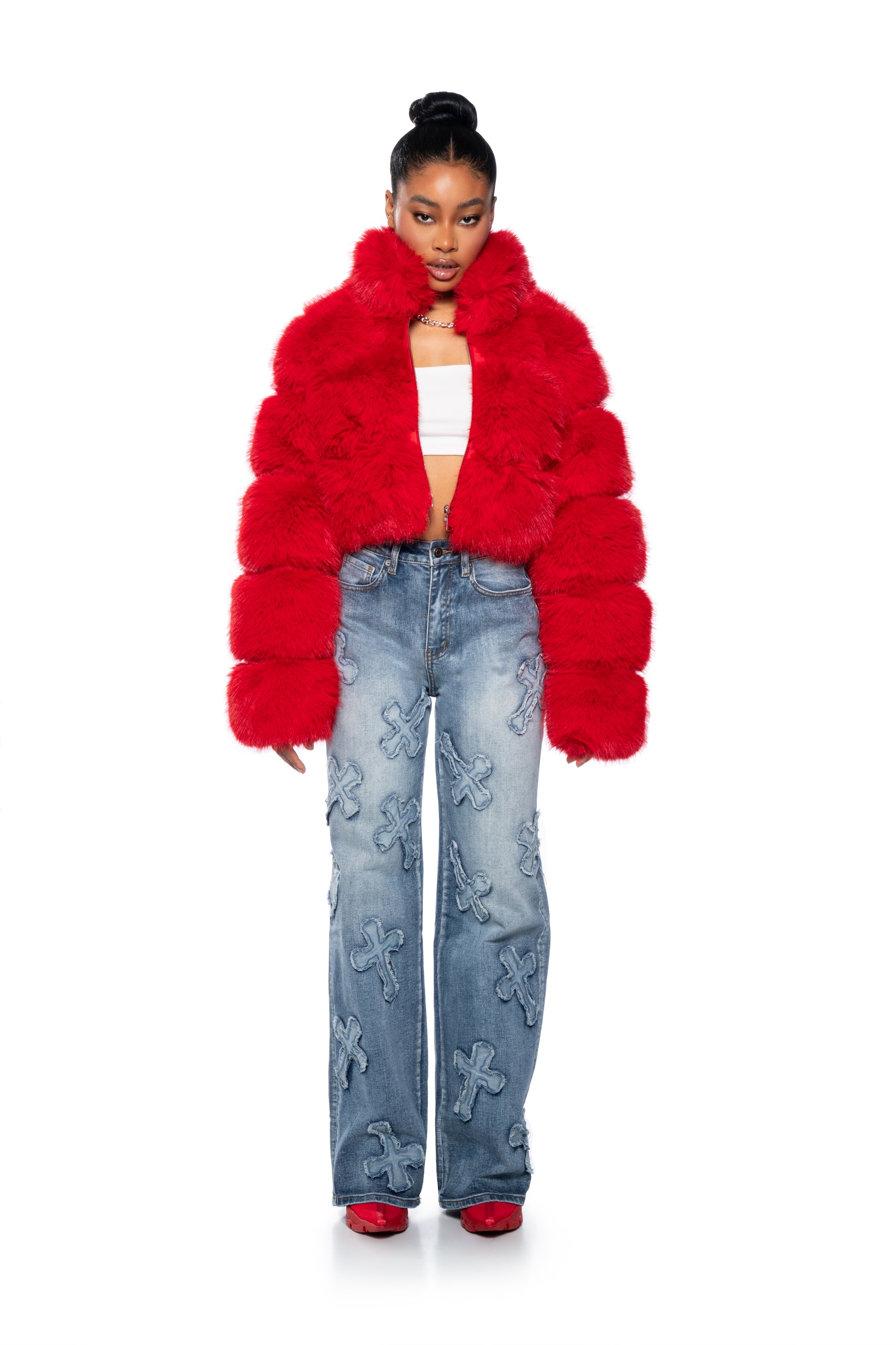 BARBZ FAUX FUR JACKET