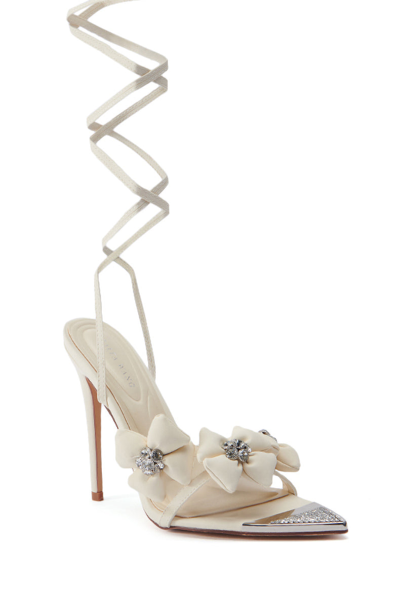 AZALEA WANG ELAINE EMBELLISHED SANDAL IN TAN