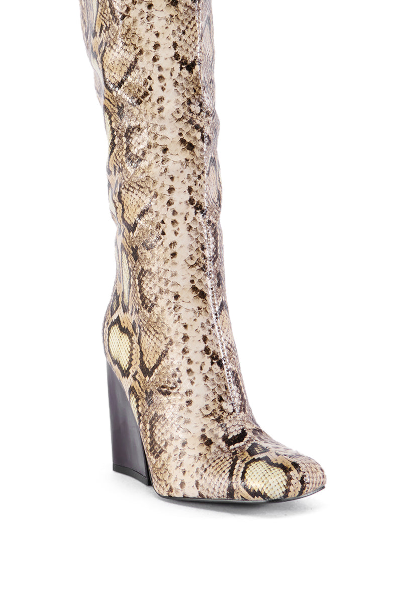 AZALEA WANG EVERGREEN MULTI SNAKE BOOT