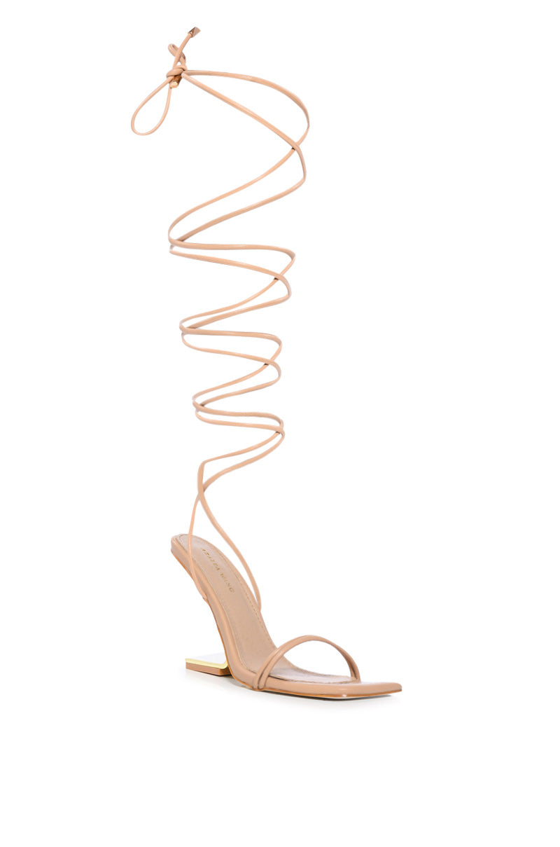 AZALEA WANG FERNANDA SWOOP HEEL SANDAL