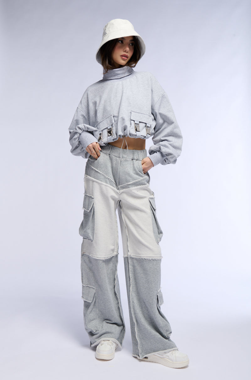 FASHION FORWARD WIDE LEG SWEATPANT