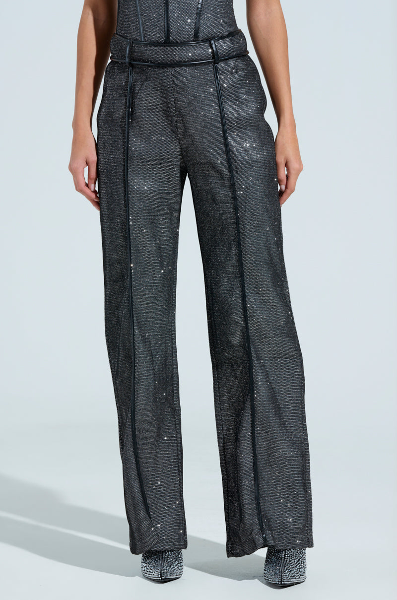 ALIA SPARKLE MESH PANT