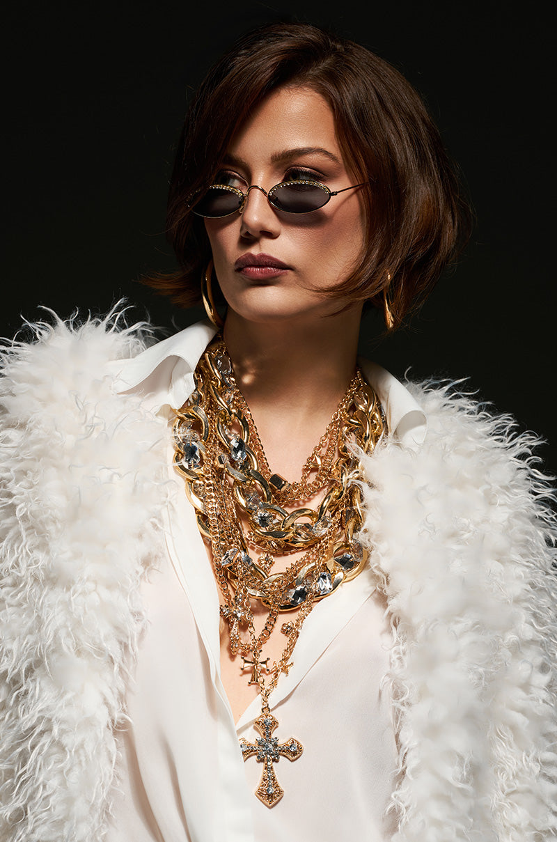 CROSS ME NECKLACE IN GOLD