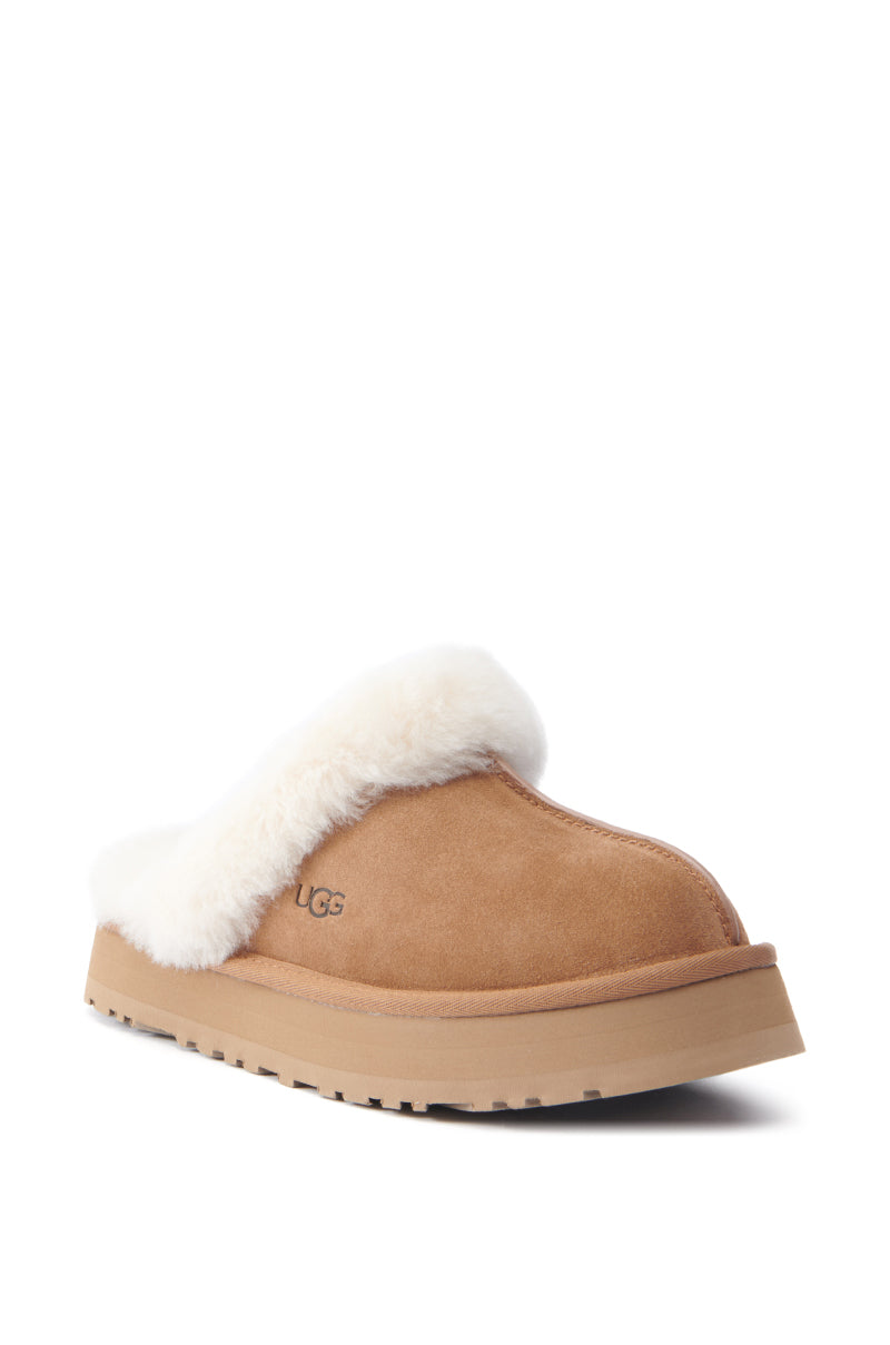 UGG DISQUETTE FLAT IN CHESTNUT