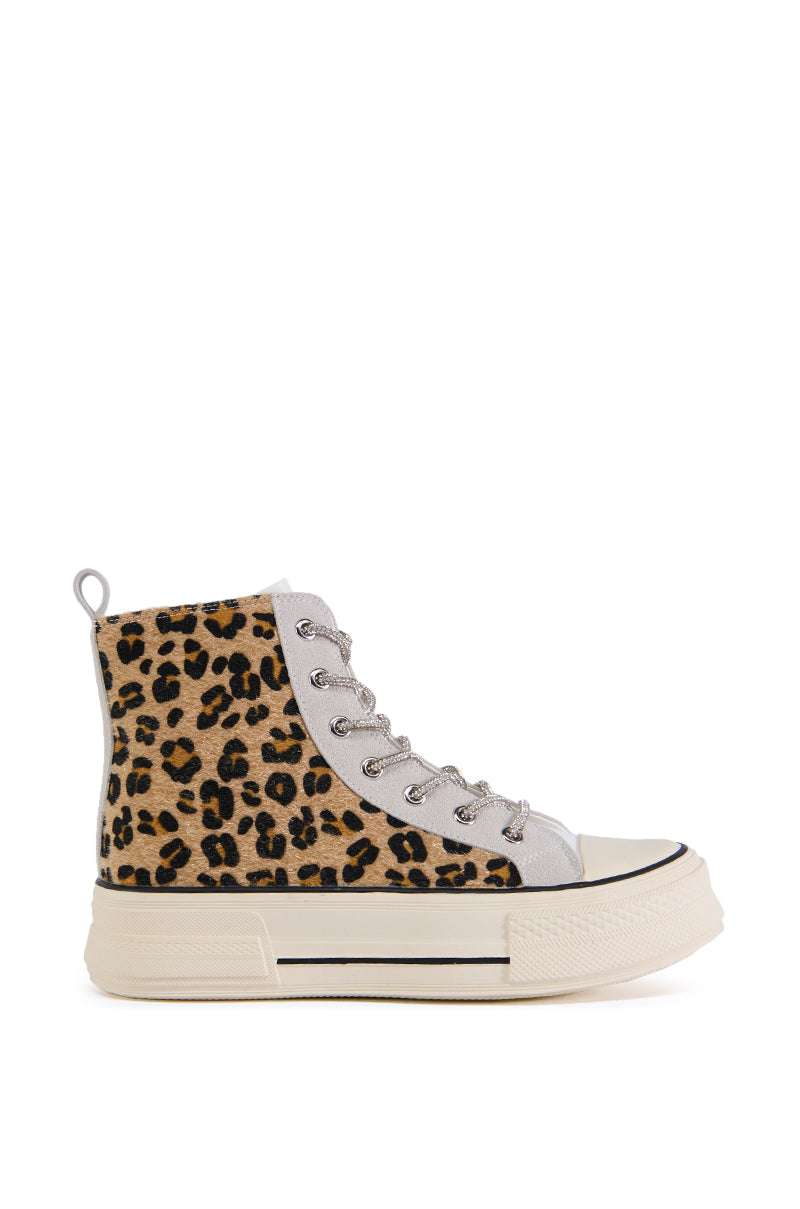 AZALEA WANG MIMOSAS MULTI LEOPARD HIGHTOP SNEAKER