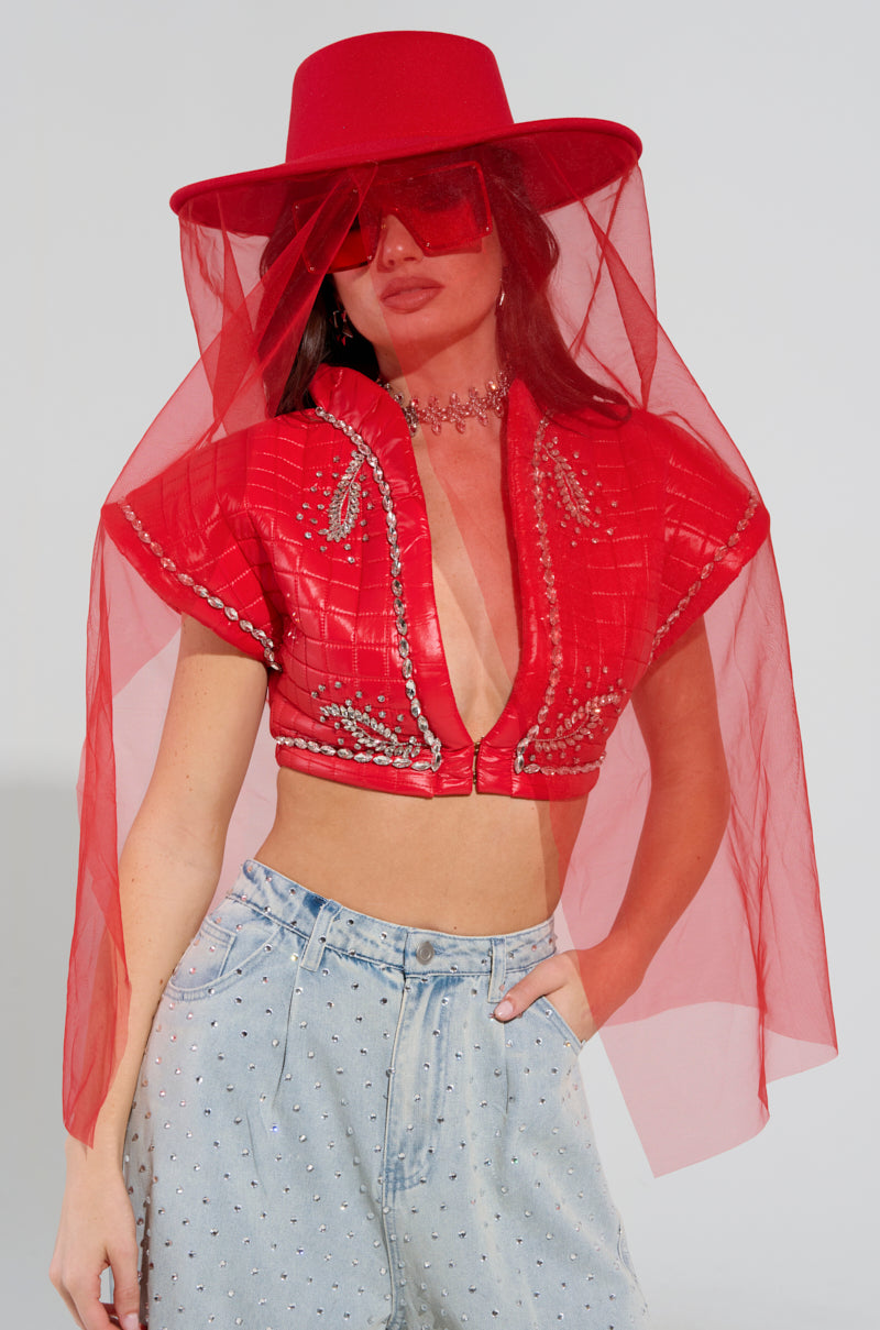 TYPICAL ELEGANCE MESH OVERLAY BRIM HAT