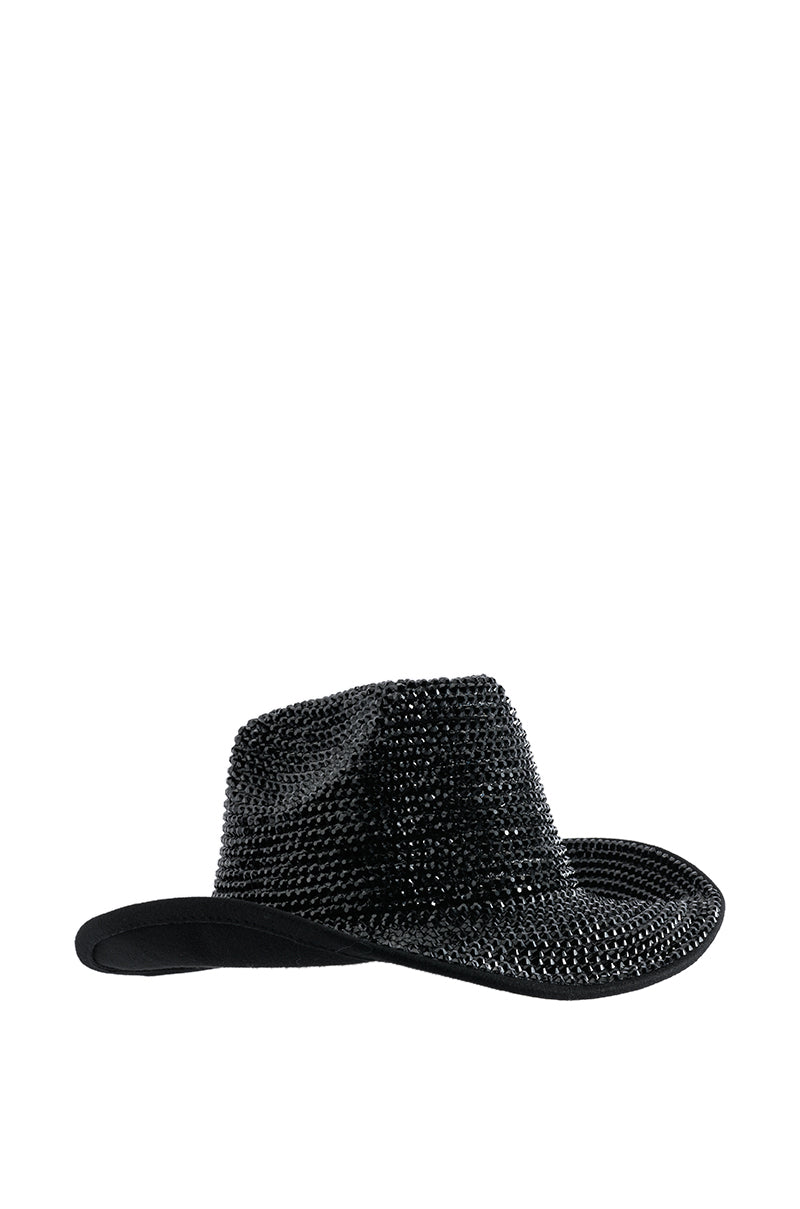 THROUGH THE NIGHT BLING COWBOY HAT