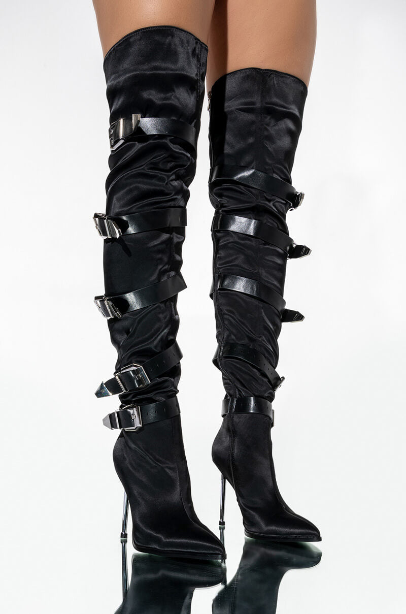 AZALEA WANG MAKE IT LAST STILETTO BOOT IN BLACK