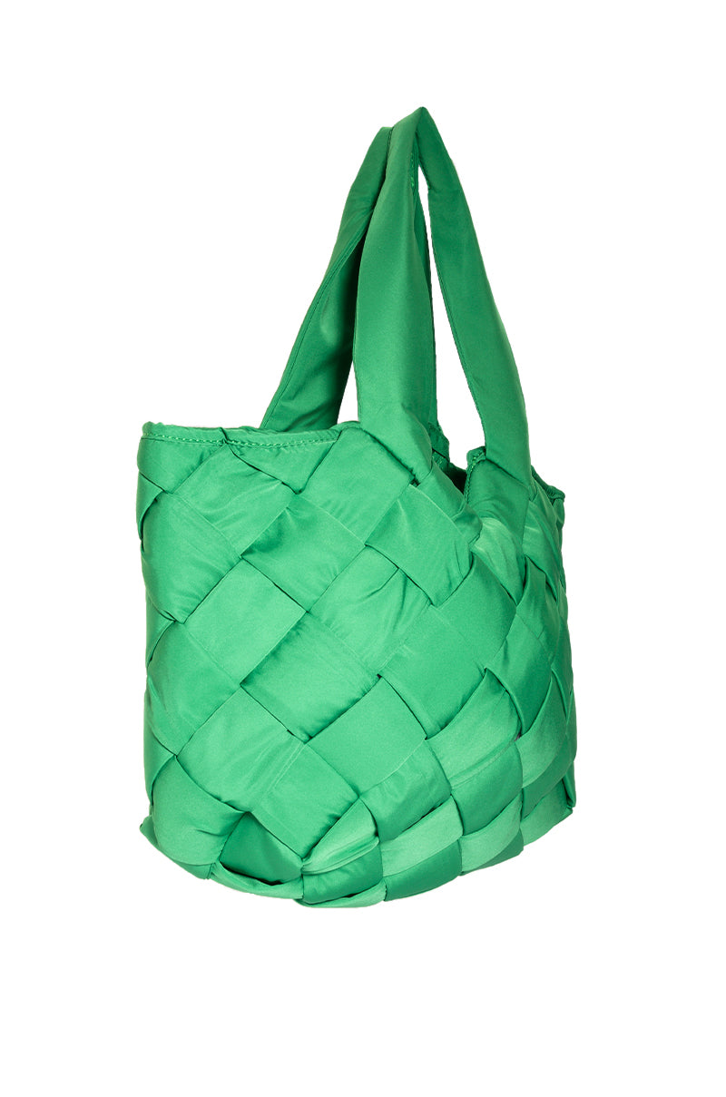 POOLE WEAVE PUFFER TOTE