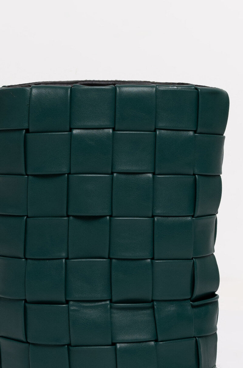 AZALEA WANG STUCK ON YOU WEDGE BOOTIE IN GREEN