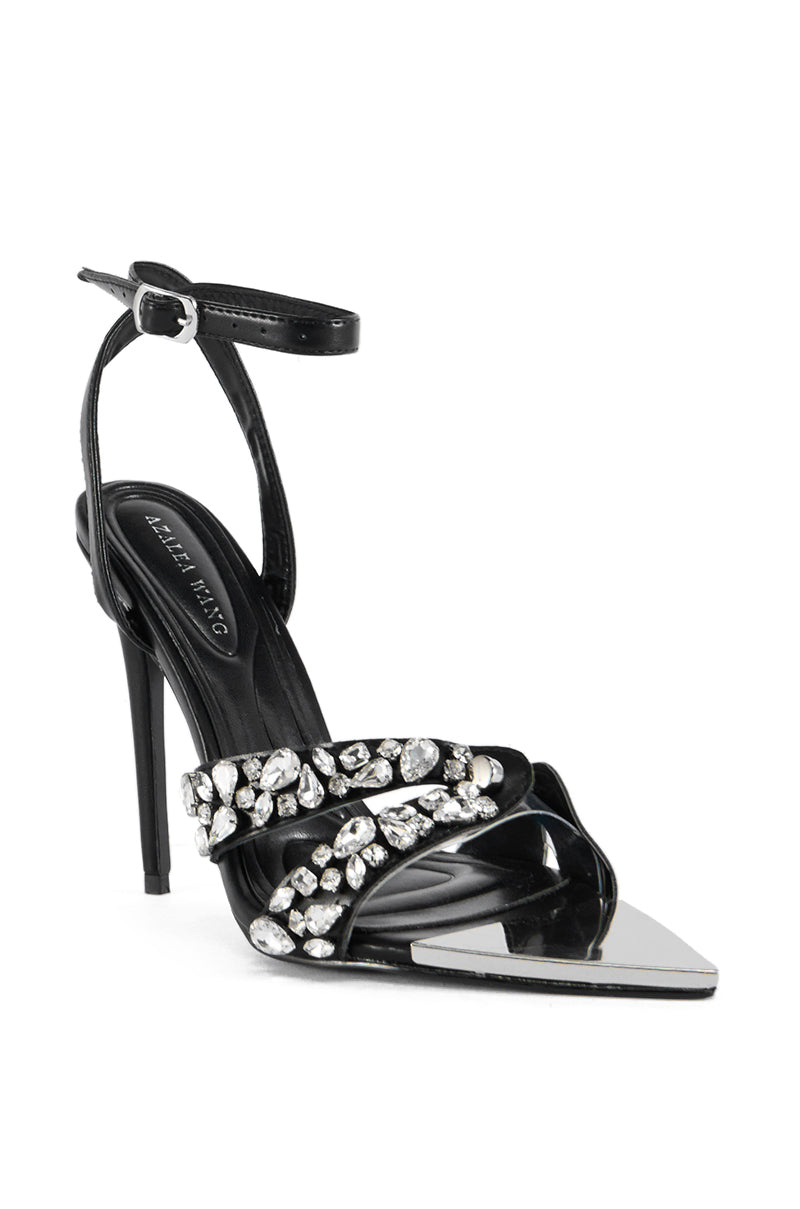 AZALEA WANG LIGHTYEAR BLACK SANDAL