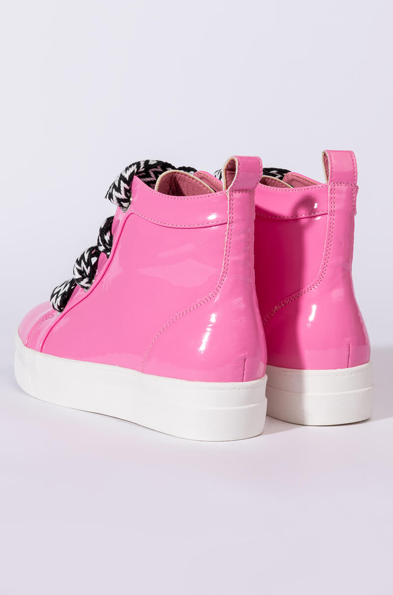 AZALEA WANG ALL FOR YOU FLAT SNEAKER IN PINK