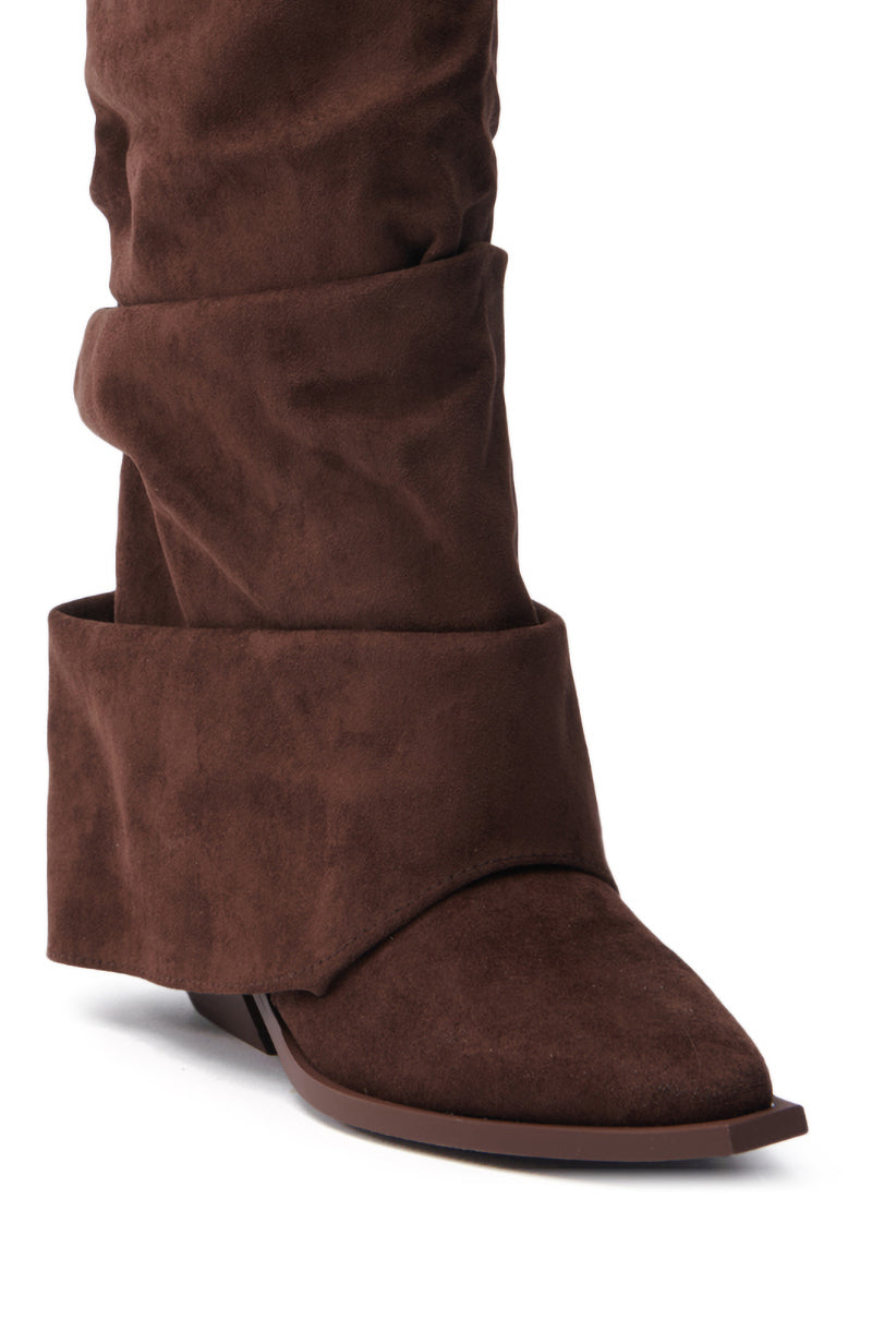 AZALEA WANG HAWKSTON BROWN BOOTIE