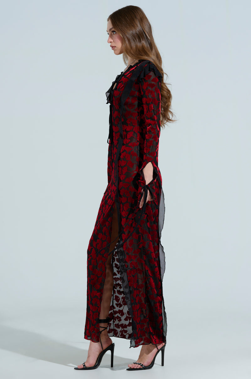 MAKE A WISH VELVET MAXI DRESS