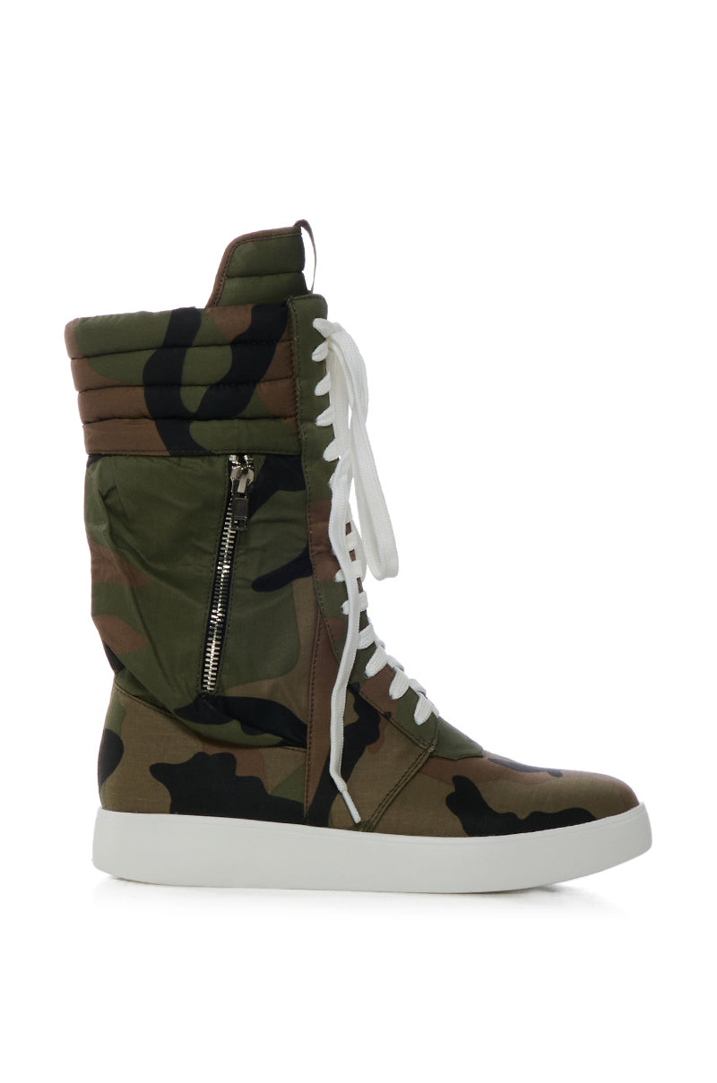 AZALEA WANG TONY CAMO SNEAKER