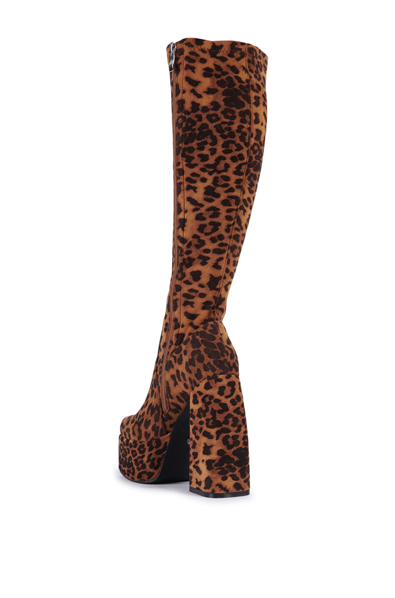 AZALEA WANG AURON LEOPARD BOOT