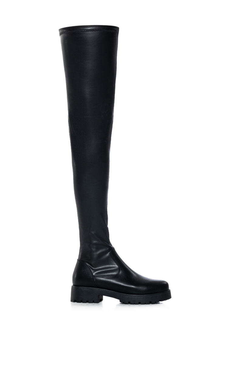 AZALEA WANG SUREVA 4 WAY STRETCH BOOT IN BLACK