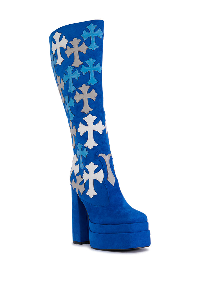 AZALEA WANG PLEASANT BLUE BOOT