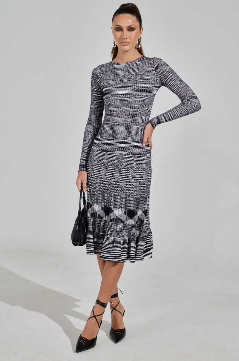 SWERVIN KNIT MAXI DRESS