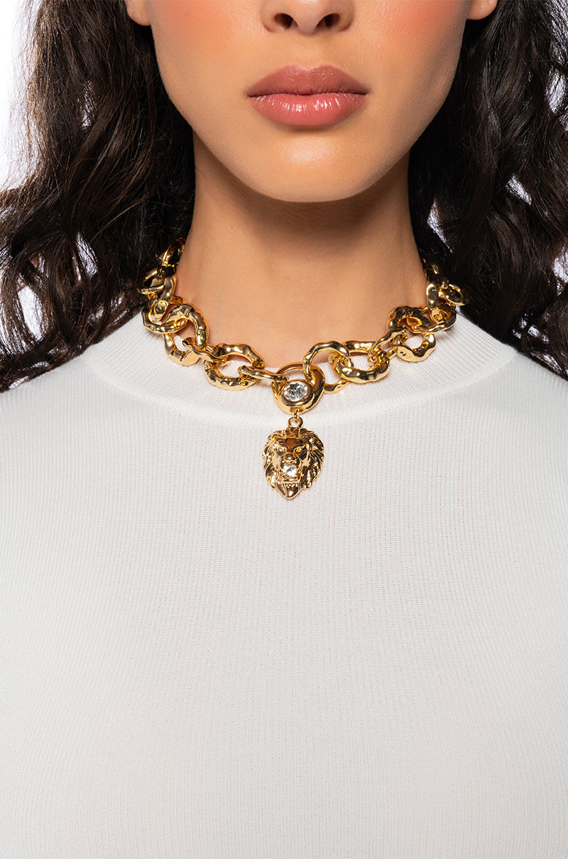 ROARING EMBELLISHED STATEMENT CHOKER