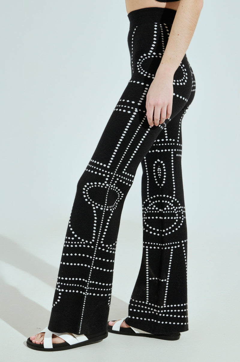 DOTTED MINI FLARE PANT