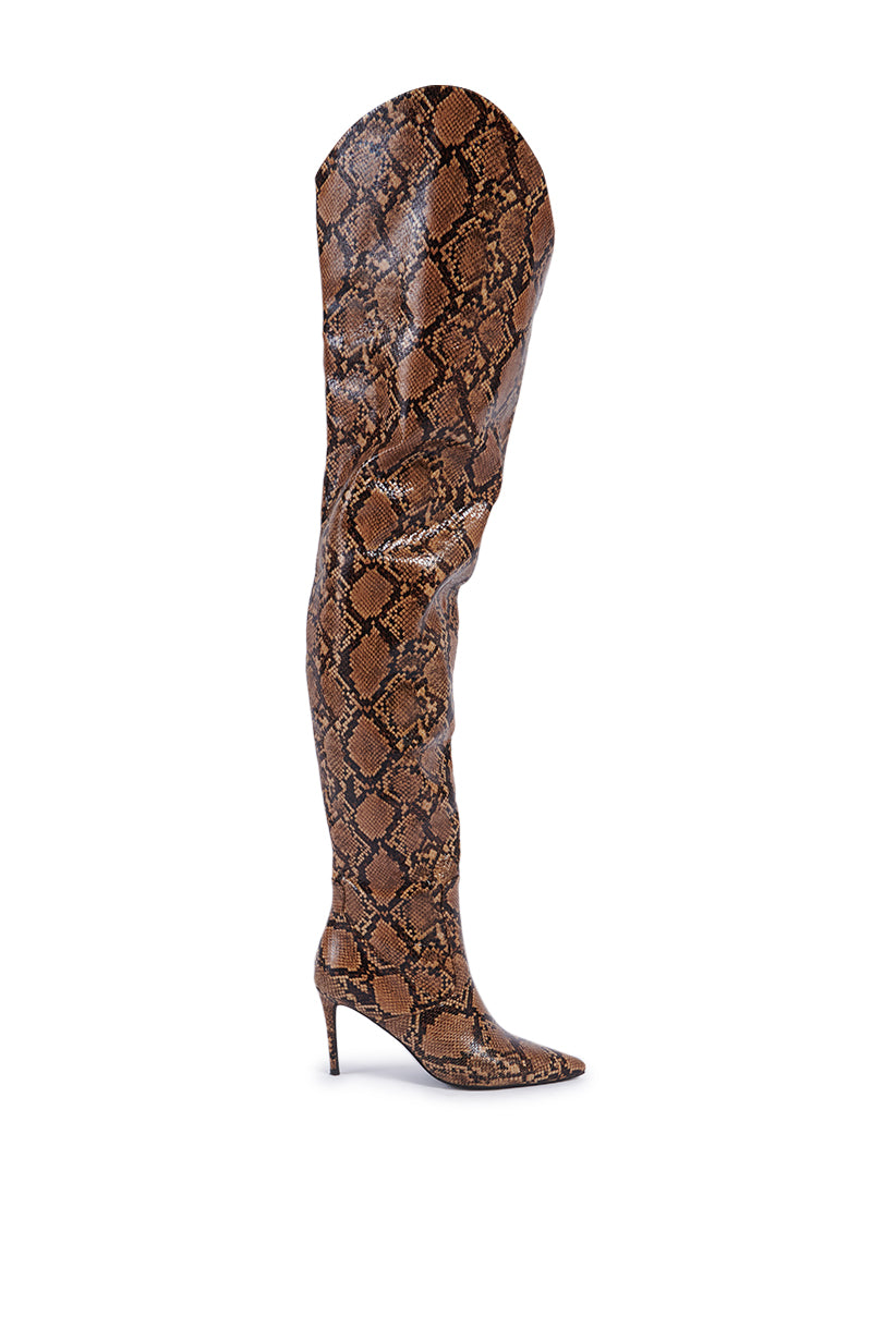 AZALEA WANG TARRANT SNAKE WESTERN TOPLINE BOOT