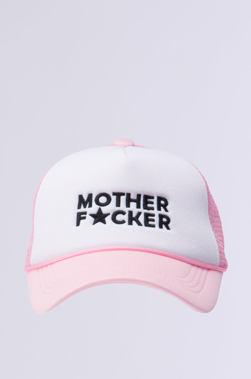 MOTHER TRUCKER HAT IN PINK