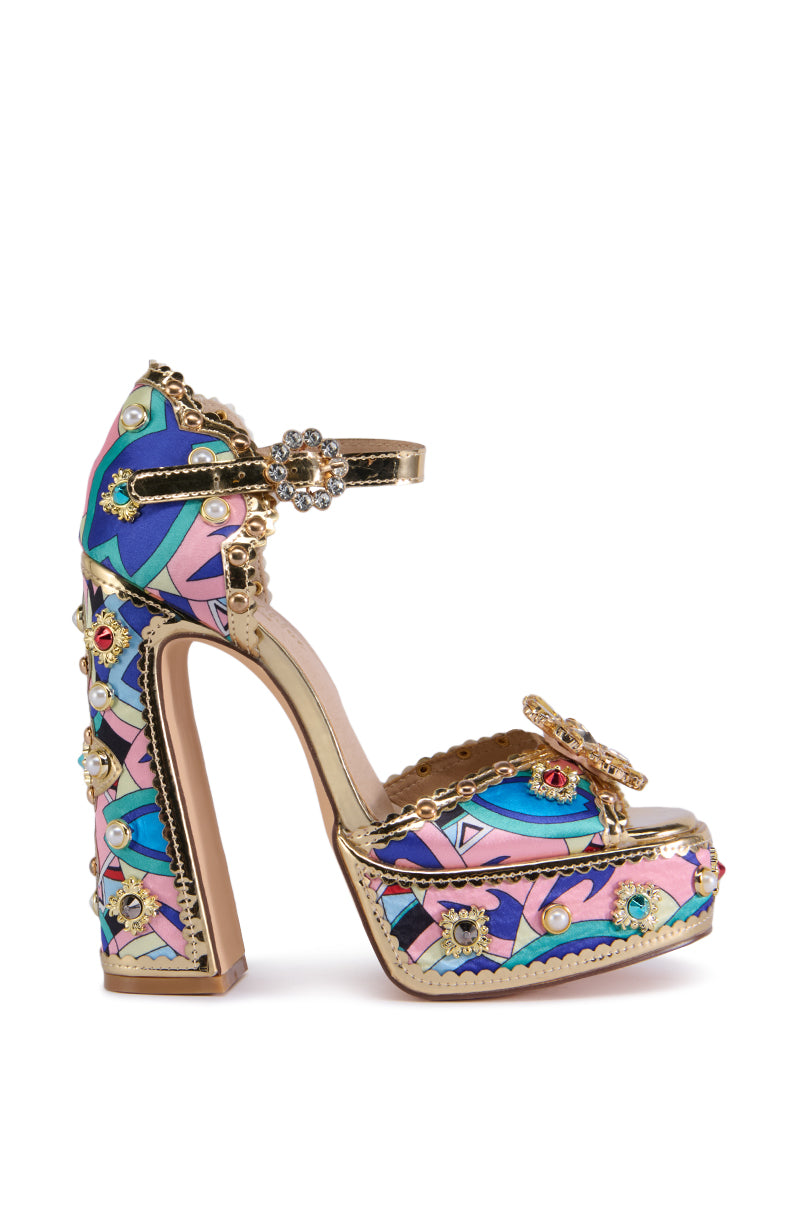 ROYAL MULTI EMBELLISHED SANDAL