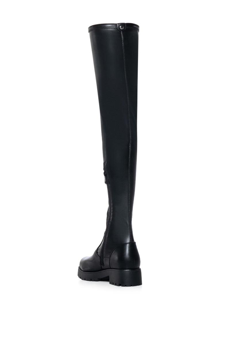 AZALEA WANG SUREVA 4 WAY STRETCH BOOT IN BLACK