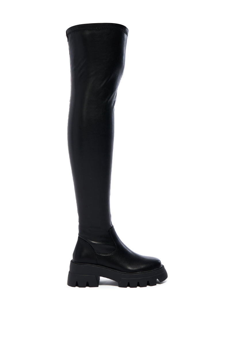 AZALEA WANG LIVINIA BLACK OVER THE KNEE BOOT