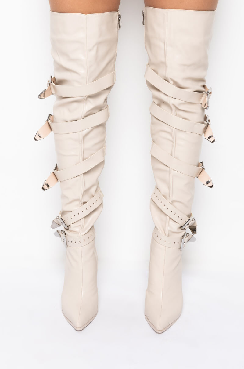 AZALEA WANG MAKE IT LAST STILETTO BOOT IN BONE