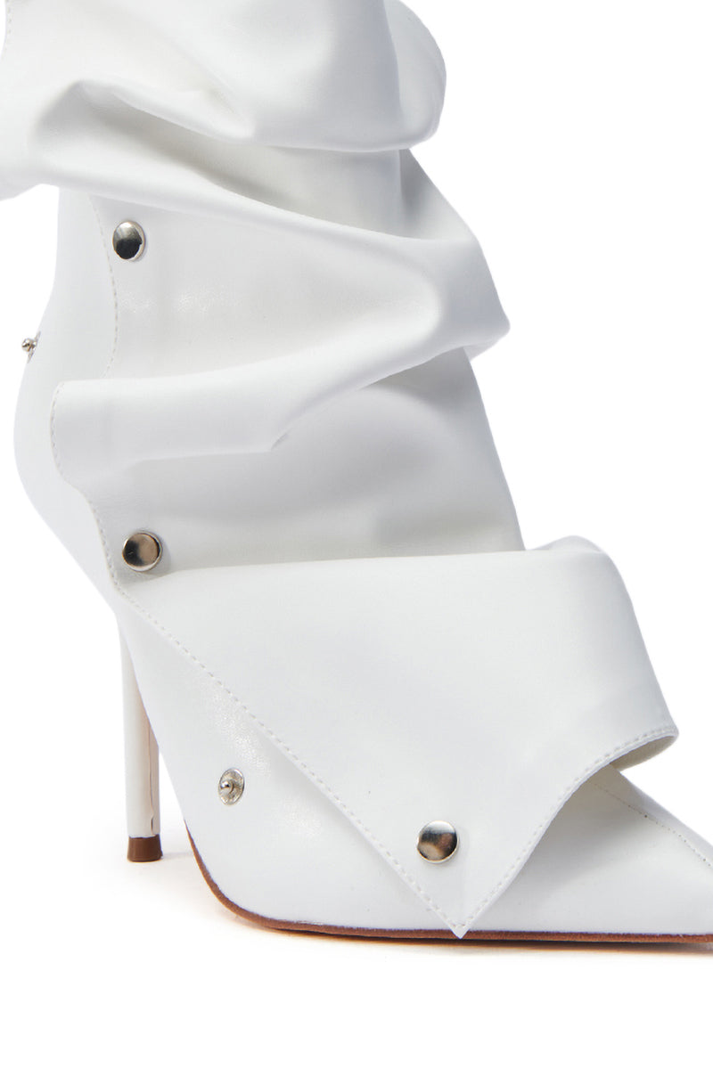 BEXIE WHITE STILETTO BOOT