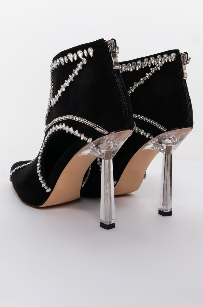 AZALEA WANG ALL YOU EVER TALK ABOUT IT STILETTO BOOTIE