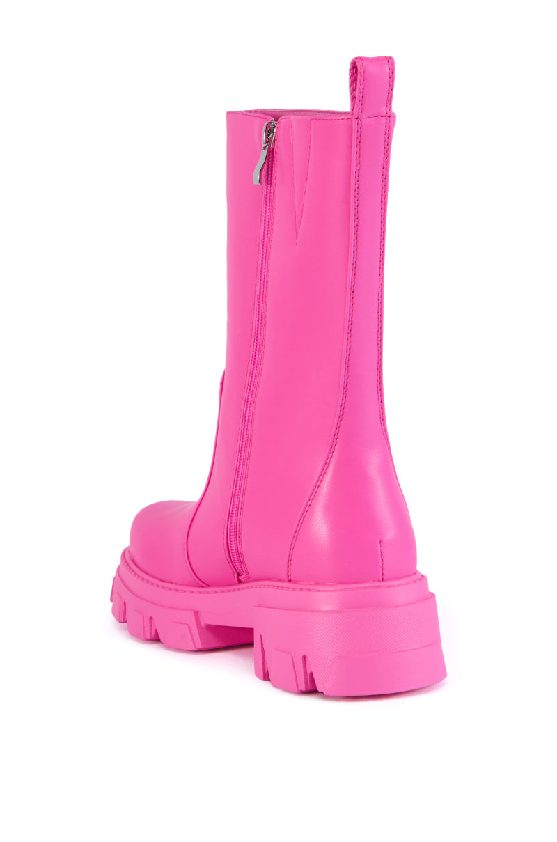 AZALEA WANG KLOCHAVA PINK BOOTIE