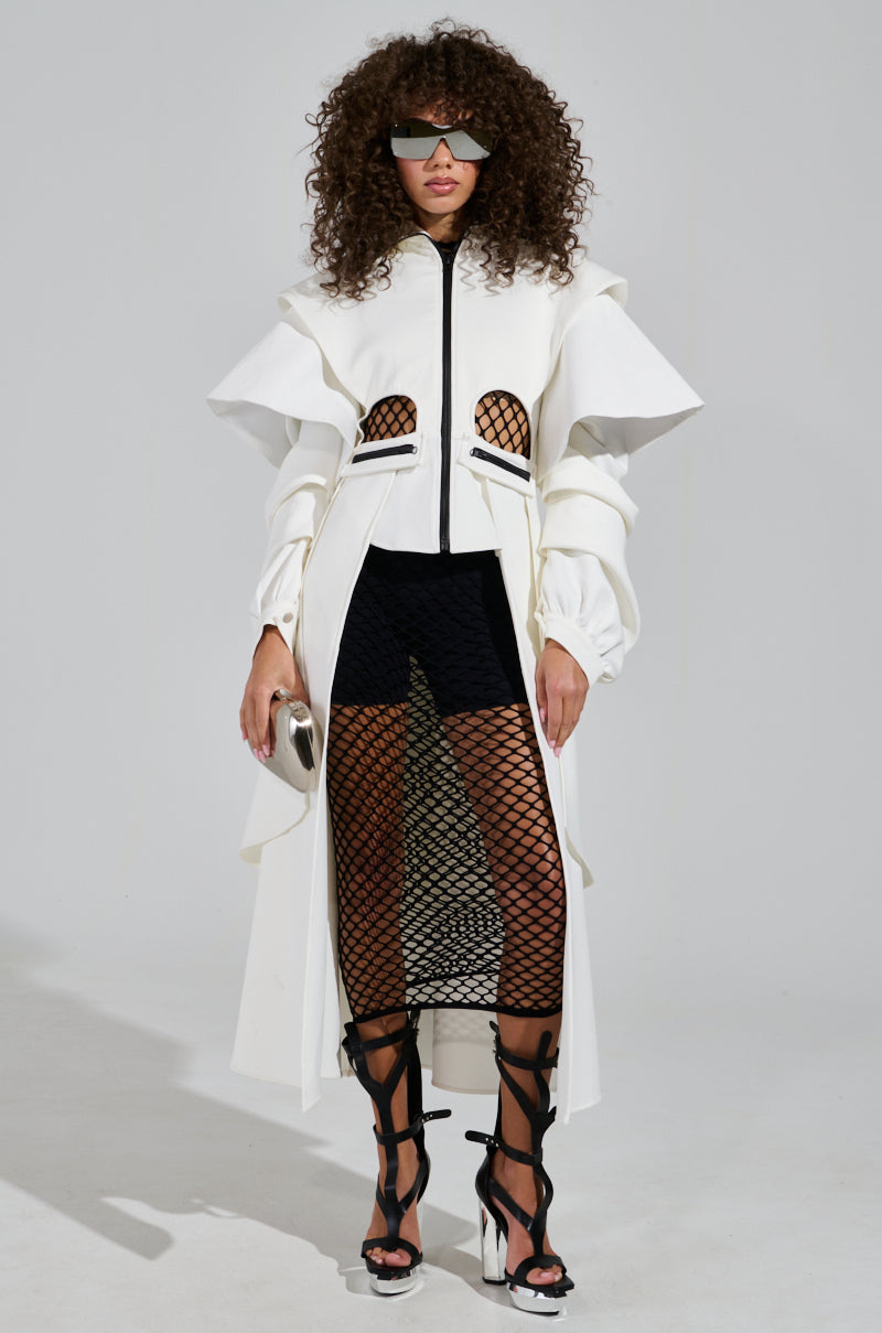 FUTURA CUTOUT SCUBA TRENCH