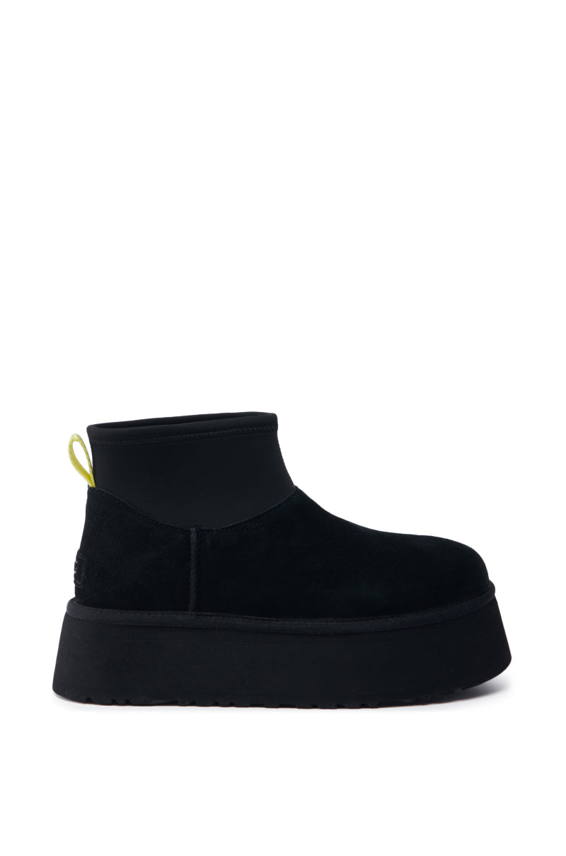 UGG CLASSIC MINI DIPPER IN BLACK