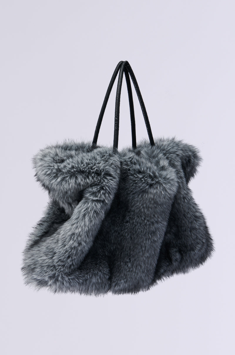 TSUNAMI FAUX FUR TOTE