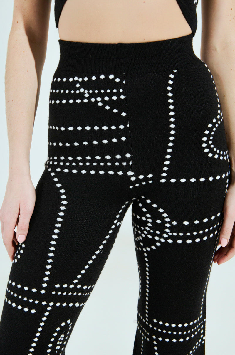 DOTTED MINI FLARE PANT