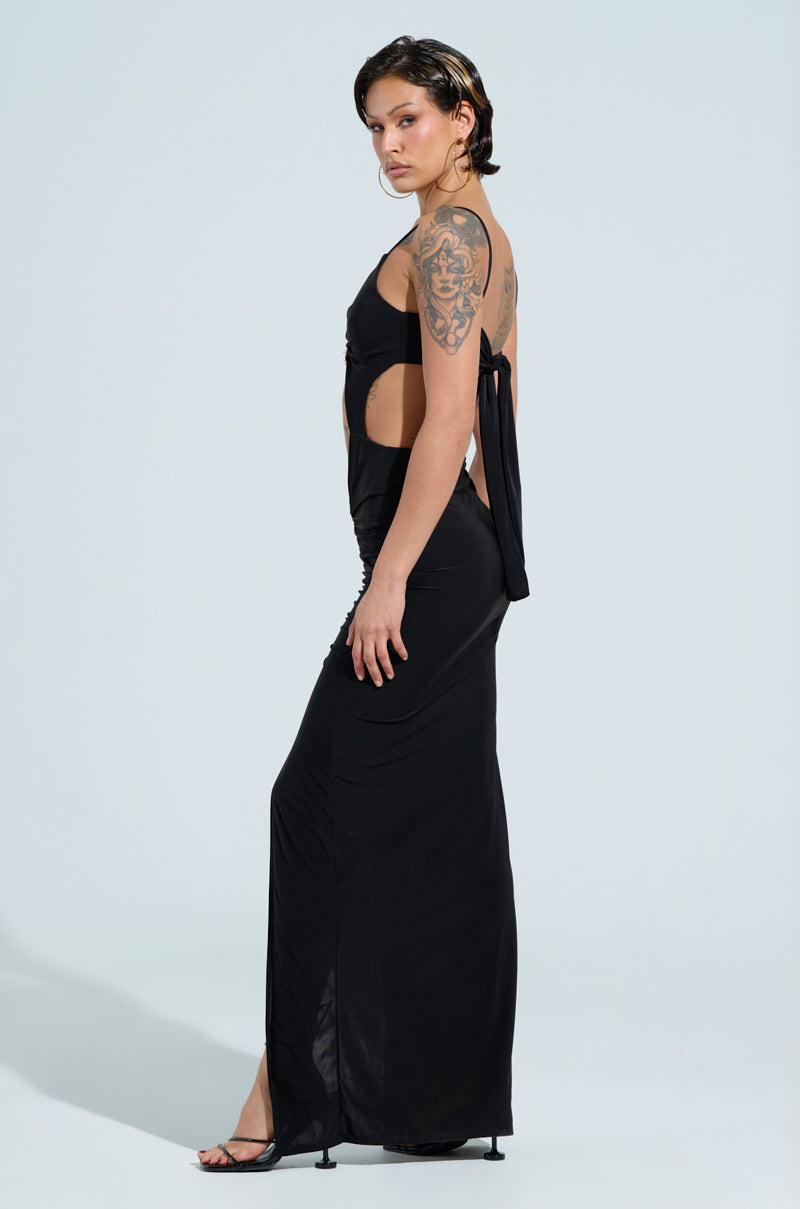 LAY IT LOW SLINKY MAXI DRESS