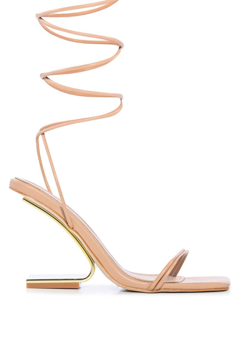 AZALEA WANG FERNANDA SWOOP HEEL SANDAL