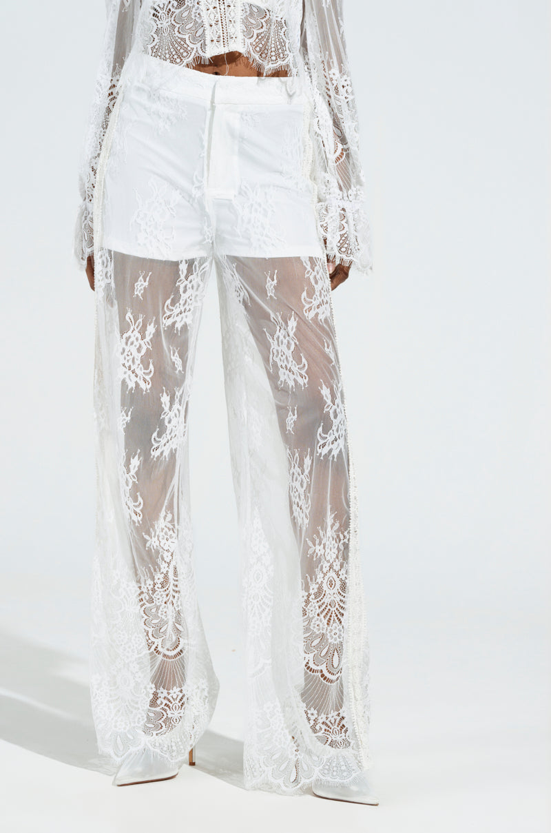 MISS ME YET LACE TROUSER