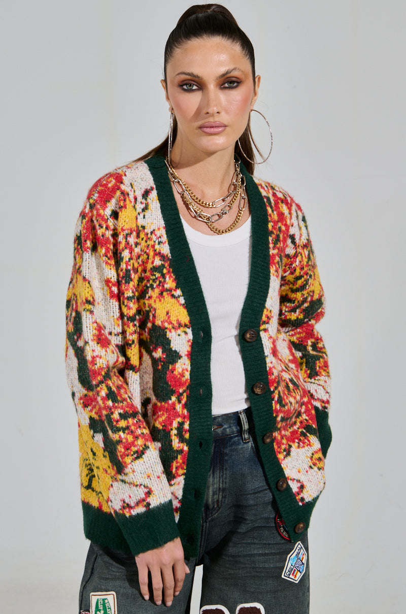 FLOWER MADNESS CARDIGAN