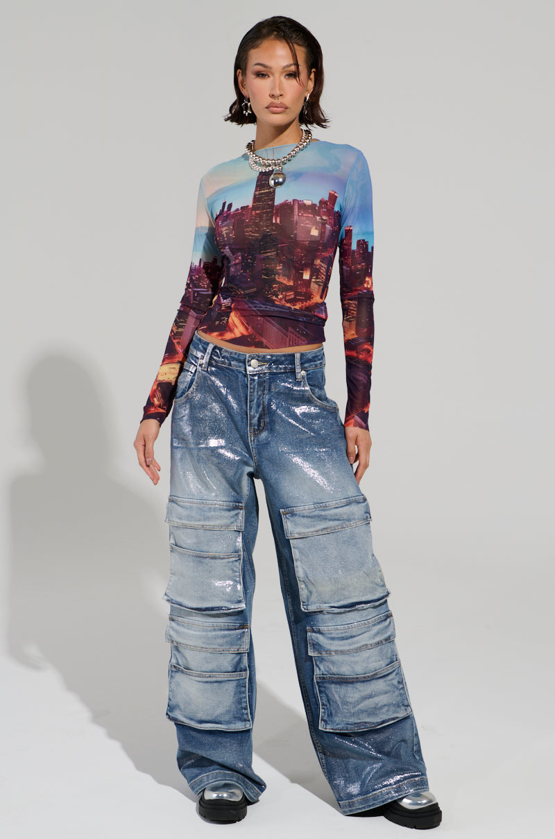 TO THE MOON DENIM PANT